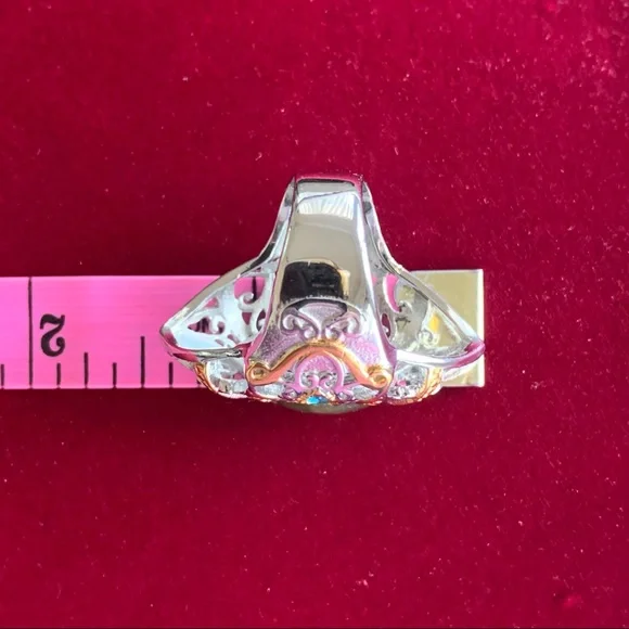 Rare Smokey Quartz Statement Ring Size 6.25/6.5 Stamped 316L SS Stainless Steel - Picture 15 of 17